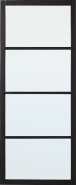 Slimseries One Gegrond - 25 mm Roede – Zwart Gegrond (RAL 9011) – SSL 4004