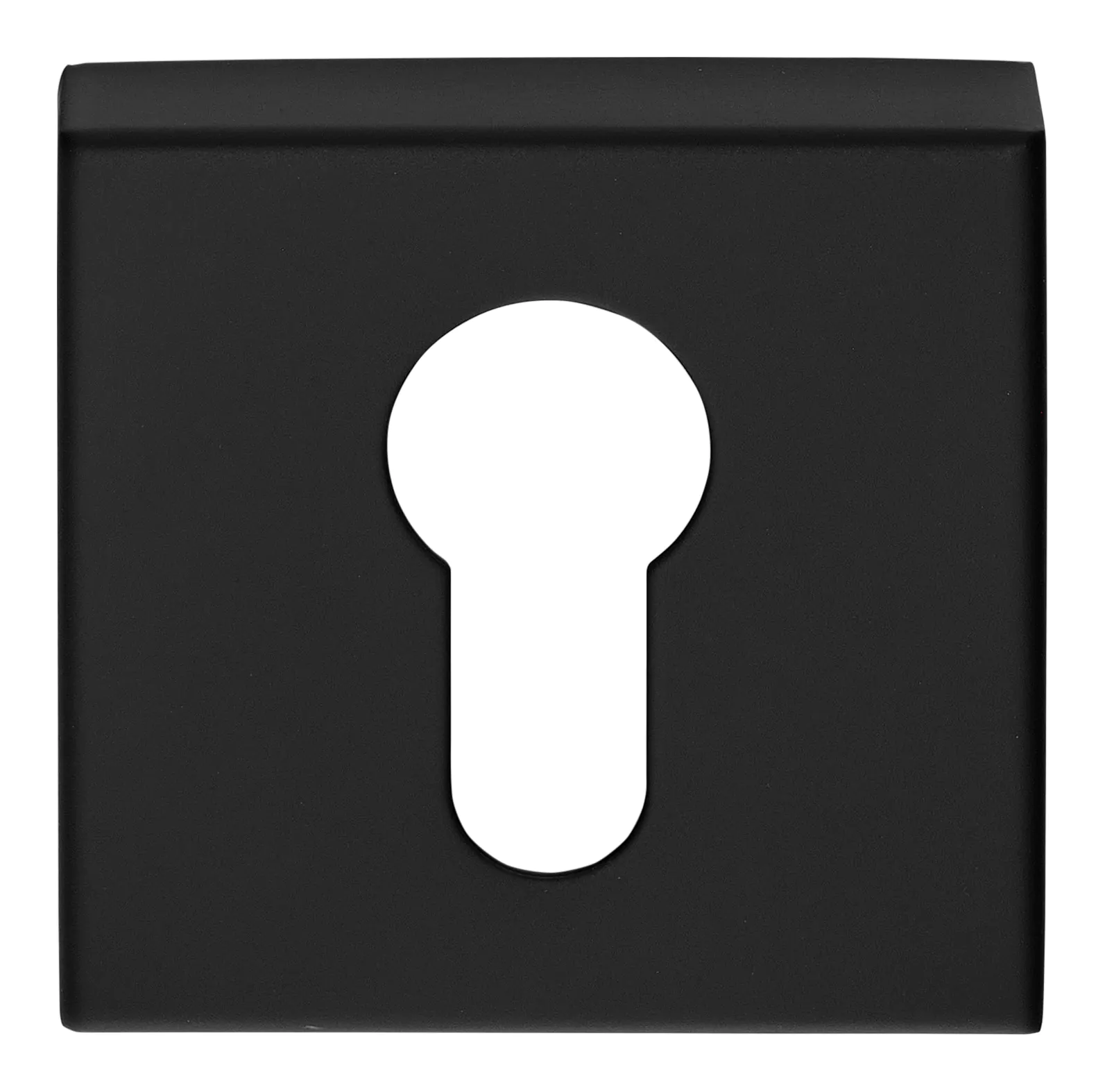 bsqy53_satin_black Cilinder Vierkant Zwart – Kastslot - Afbeelding 1